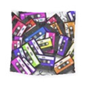 Cassette Many Record Graphics Square Tapestry (Small) View1