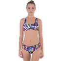 Cassette Many Record Graphics Criss Cross Bikini Set View1