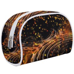 Abstract Background Particles Wave Makeup Case (large)