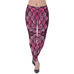 Abstract Pattern Mandala Decorative Velvet Leggings by Wegoenart