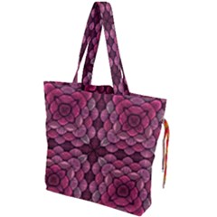 Abstract Pattern Mandala Decorative Drawstring Tote Bag by Wegoenart