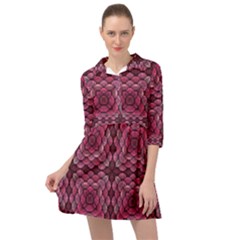 Abstract Pattern Mandala Decorative Mini Skater Shirt Dress