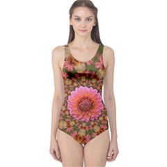 Arrangement Blossom Bloom One Piece Swimsuit by Wegoenart