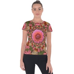 Arrangement Blossom Bloom Short Sleeve Sports Top  by Wegoenart