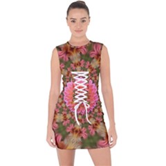 Arrangement Blossom Bloom Lace Up Front Bodycon Dress