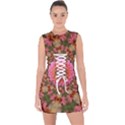 Arrangement Blossom Bloom Lace Up Front Bodycon Dress View1