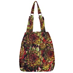 Plant Succulents Succulent Center Zip Backpack by Wegoenart