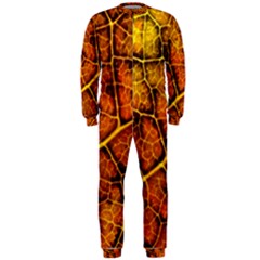 Autumn Leaves Forest Fall Color Onepiece Jumpsuit (men)  by Wegoenart