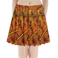 Autumn Leaves Forest Fall Color Pleated Mini Skirt by Wegoenart