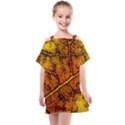 Autumn Leaves Forest Fall Color Kids  One Piece Chiffon Dress View1