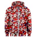 Nicholas Santa Christmas Pattern Men s Zipper Hoodie View1