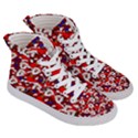 Nicholas Santa Christmas Pattern Women s Hi-Top Skate Sneakers View3