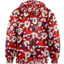 Nicholas Santa Christmas Pattern Kids  Zipper Hoodie Without Drawstring View2