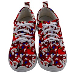 Nicholas Santa Christmas Pattern Mens Athletic Shoes