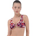 Nicholas Santa Christmas Pattern Ring Detail Bikini Top View1