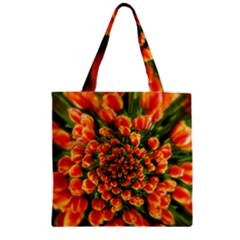 Tulips Arrangement Many Blossom Zipper Grocery Tote Bag by Wegoenart