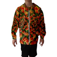 Tulips Arrangement Many Blossom Kids  Hooded Windbreaker by Wegoenart