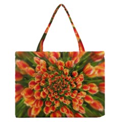 Tulips Arrangement Many Blossom Zipper Medium Tote Bag by Wegoenart