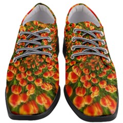 Tulips Arrangement Many Blossom Women Heeled Oxford Shoes