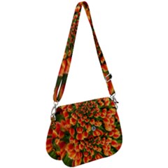 Tulips Arrangement Many Blossom Saddle Handbag