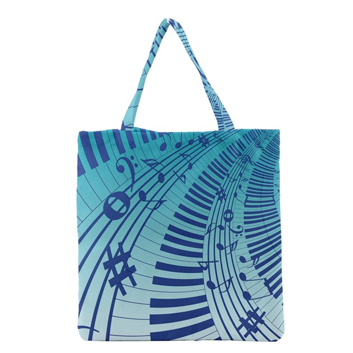 Music Piano Treble Clef Clef Grocery Tote Bag