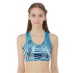 Music Piano Treble Clef Clef Sports Bra With Border by Wegoenart