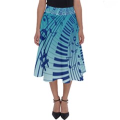 Music Piano Treble Clef Clef Perfect Length Midi Skirt by Wegoenart