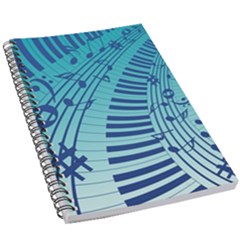 Music Piano Treble Clef Clef 5 5  X 8 5  Notebook by Wegoenart