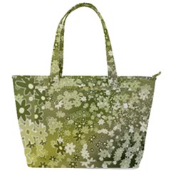 Flowers Abstract Background Back Pocket Shoulder Bag 