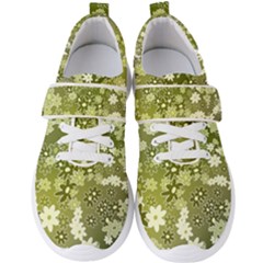 Flowers Abstract Background Men s Velcro Strap Shoes by Wegoenart