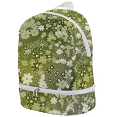 Flowers Abstract Background Zip Bottom Backpack