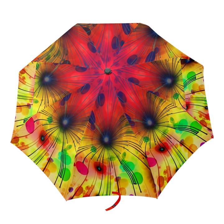 Color Background Structure Lines Folding Umbrellas