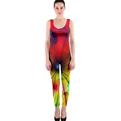 Color Background Structure Lines One Piece Catsuit by Wegoenart