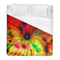 Color Background Structure Lines Duvet Cover (full/ Double Size) by Wegoenart