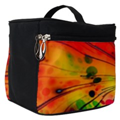 Color Background Structure Lines Make Up Travel Bag (small)