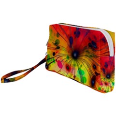 Color Background Structure Lines Wristlet Pouch Bag (small)