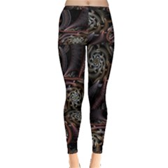 Geometry Mathematics Fractals 3d Inside Out Leggings by Wegoenart