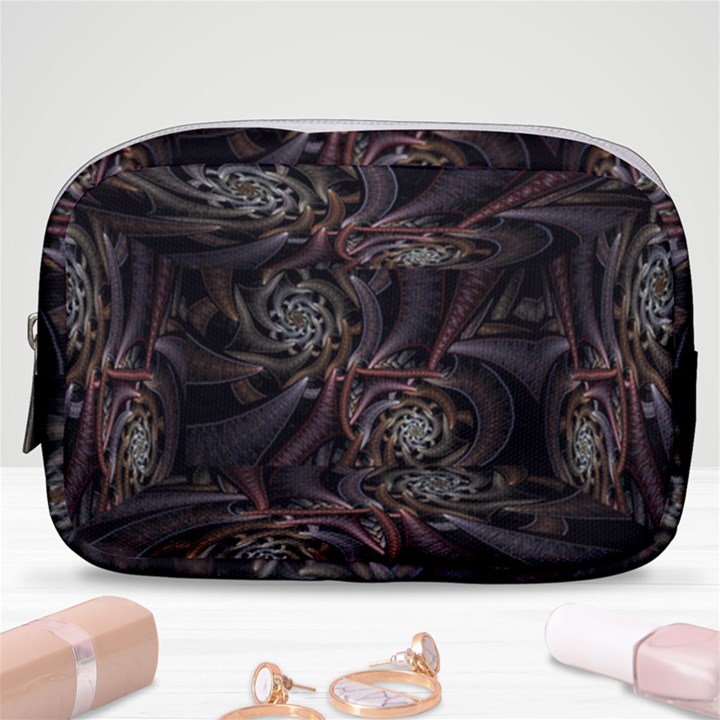 Geometry Mathematics Fractals 3d Make Up Pouch (Small)