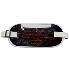 Network Abstract Connection Rounded Waist Pouch