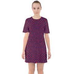 Binary Code Binary Binary System Sixties Short Sleeve Mini Dress