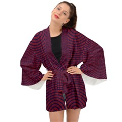 Binary Code Binary Binary System Long Sleeve Kimono