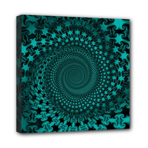 Spiral Abstract Pattern Background Mini Canvas 8  X 8  (stretched) by Wegoenart