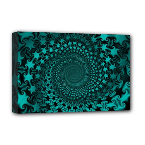 Spiral Abstract Pattern Background Deluxe Canvas 18  X 12  (stretched) by Wegoenart