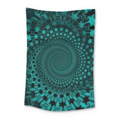 Spiral Abstract Pattern Background Small Tapestry by Wegoenart