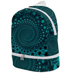 Spiral Abstract Pattern Background Zip Bottom Backpack