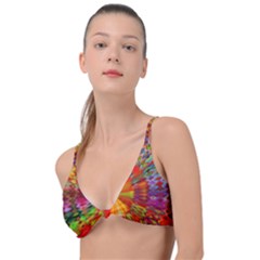 Kaleidoscope Mandala Color Knot Up Bikini Top