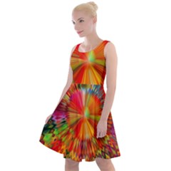 Kaleidoscope Mandala Color Knee Length Skater Dress