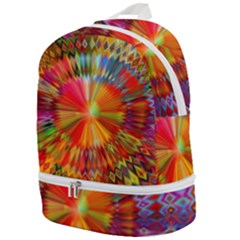 Kaleidoscope Mandala Color Zip Bottom Backpack