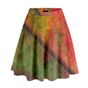 Fall Foliage Color Leaf Veins High Waist Skirt View1