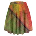 Fall Foliage Color Leaf Veins High Waist Skirt View2